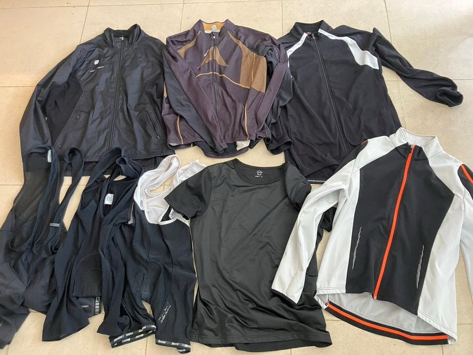 Pakket wielrenkleding maat xl xxl en 3xl jas shirt broek, Ophalen of Verzenden, Zo goed als nieuw, Kleding
