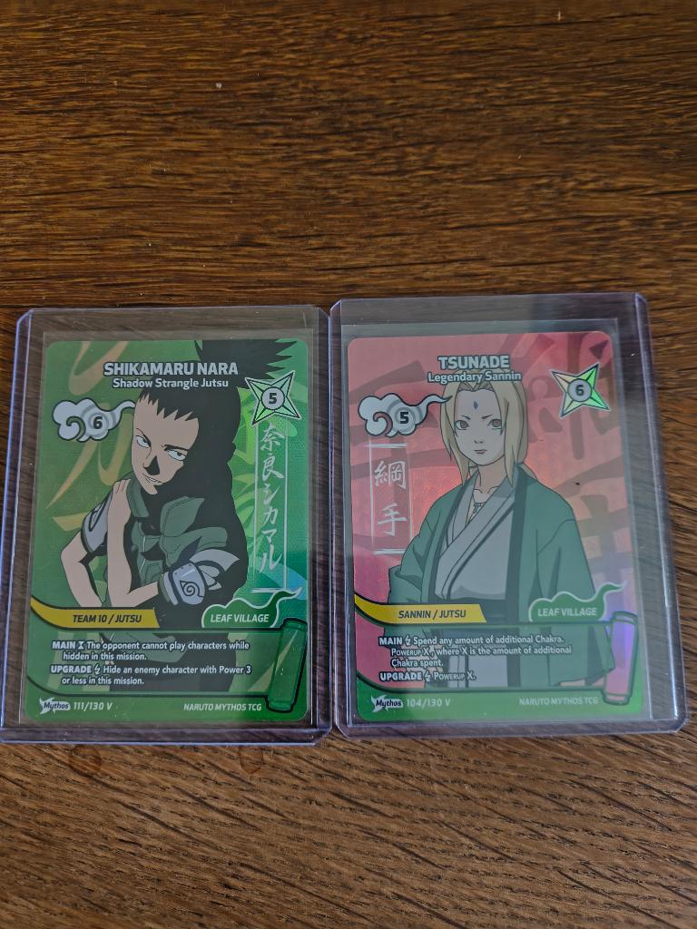 Naruto Mythos tcg, tsunade/shikamaru promo kaarten, Ophalen of Verzenden