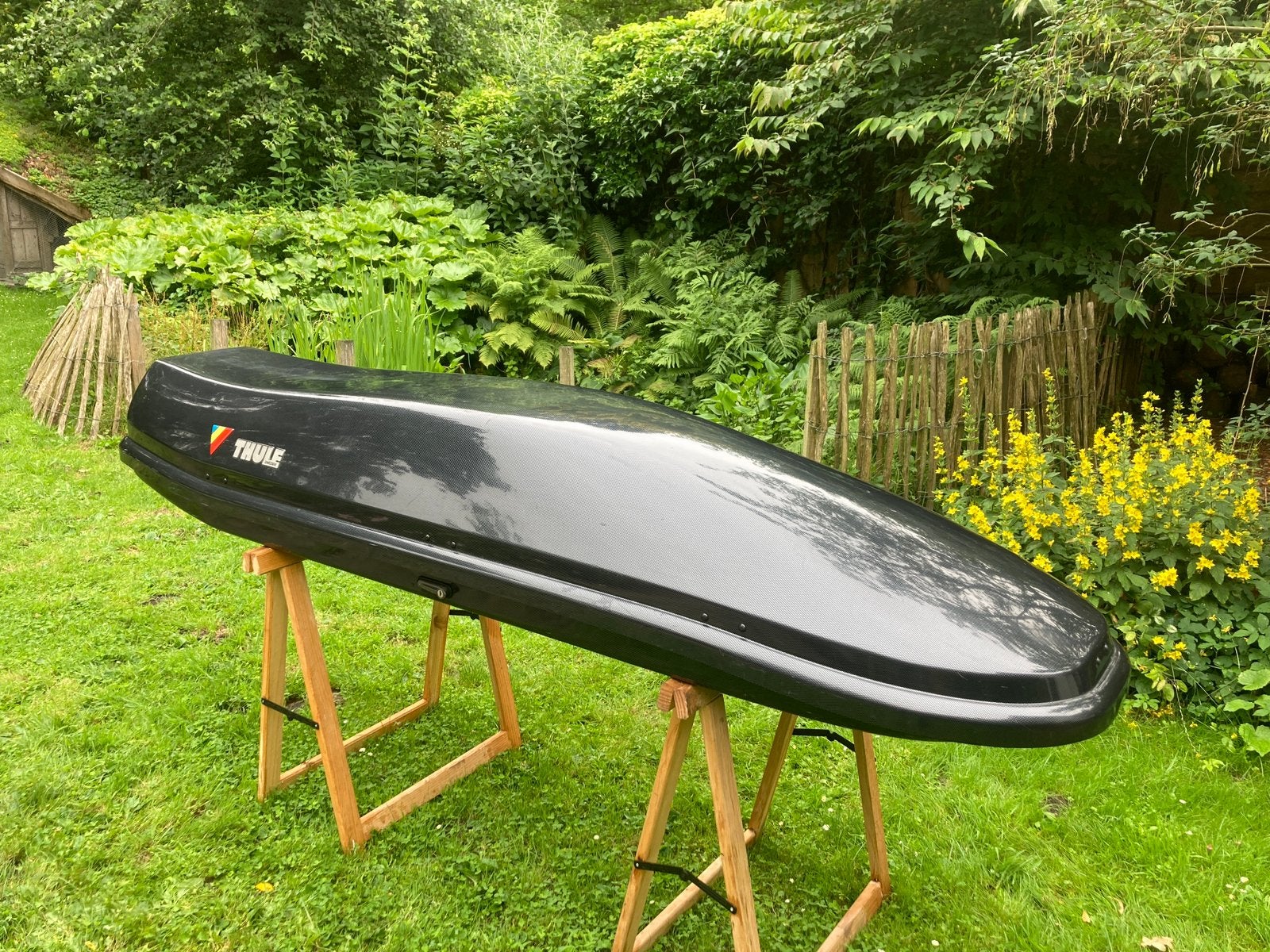 Thule dakkoffer 405 liter 230 lengte Zwart, Auto diversen, Dakkoffers, Ophalen, Gebruikt