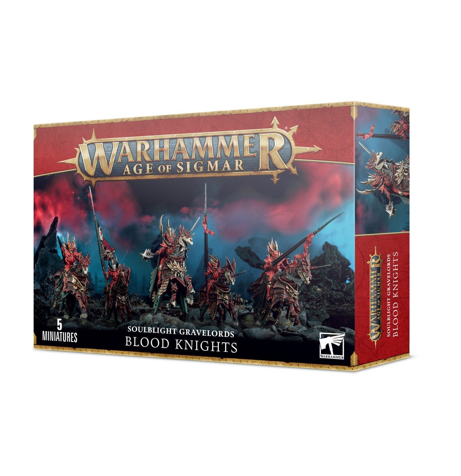 Warhammer Age of Sigmar: Soulblight Gravelords Blood Knights, Ophalen of Verzenden, Nieuw, Groter dan 1:35, Figuur of Figuren