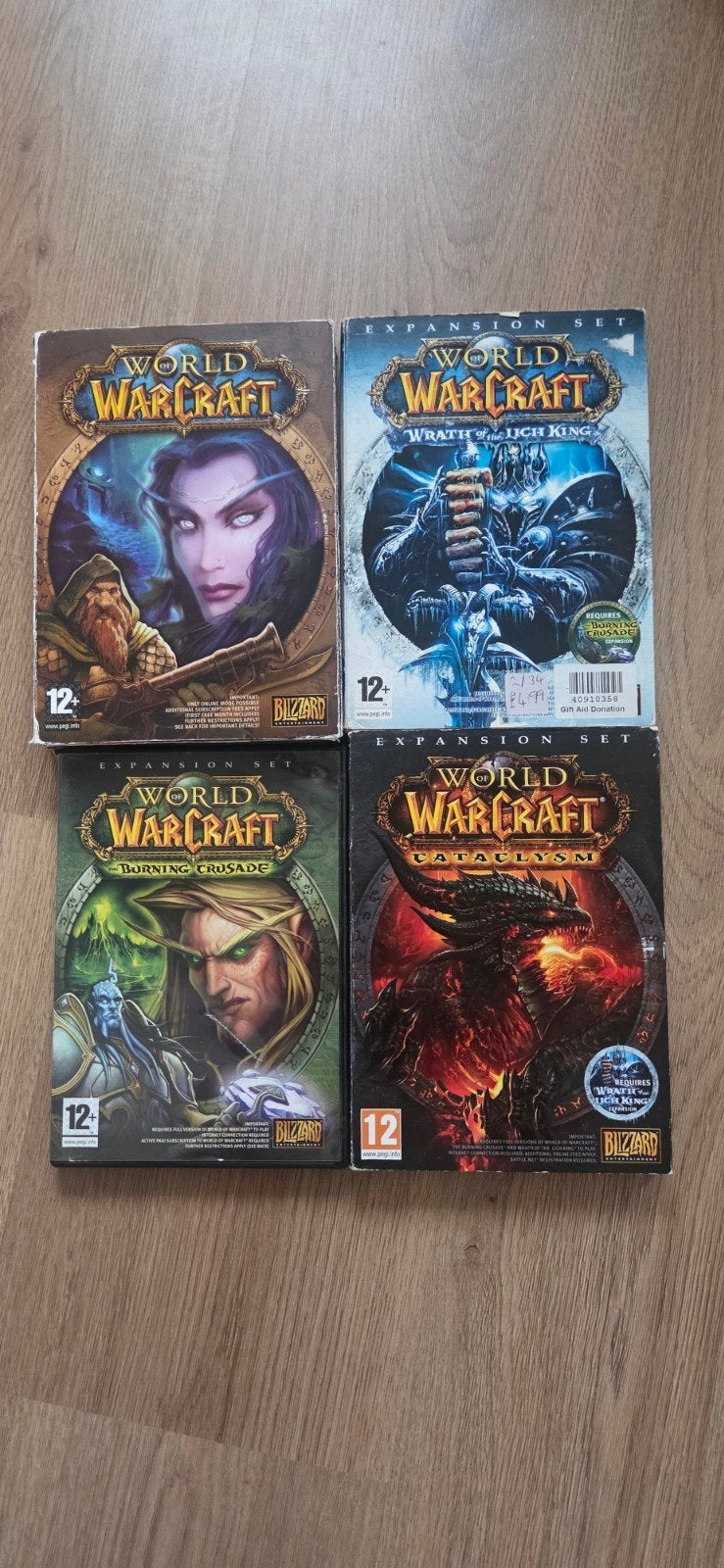 World of Warcraft Big Box Collectie (4 delen) – Originele ui, 1 speler, Ophalen of Verzenden, Zo goed als nieuw, Role Playing Game (Rpg)