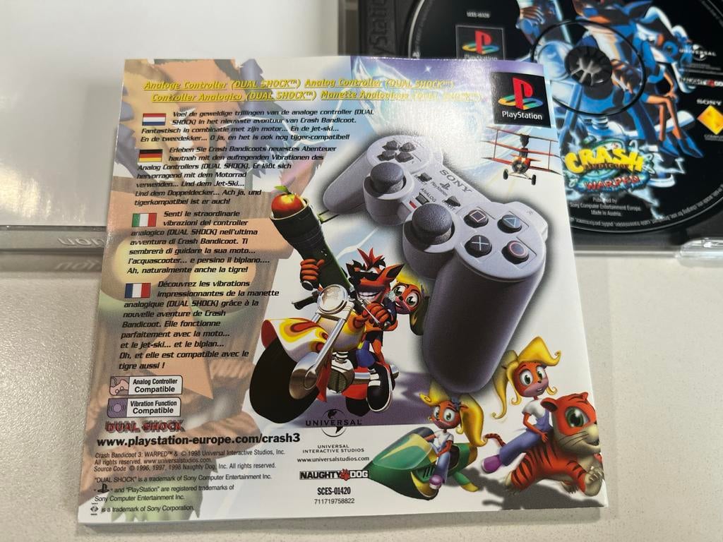 Crash Bandicoot Warped - PlayStation 1 (PS1), Spelcomputers en Games, Gebruikt, T, Ophalen of Verzenden, Platform