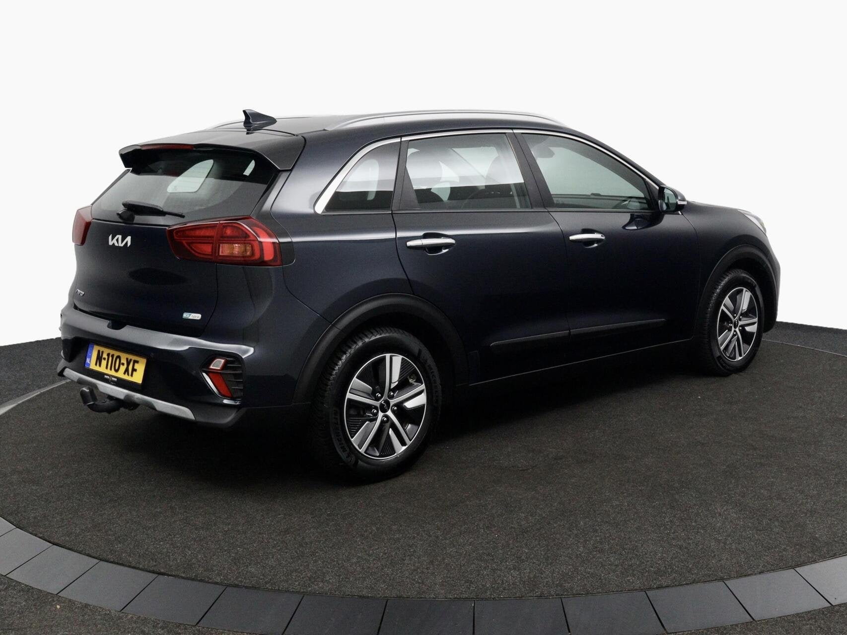 Kia Niro 1.6 GDi Hybrid DynamicLine blauw automaat, Auto's, Gebruikt, Euro 6, Blauw, Origineel Nederlands