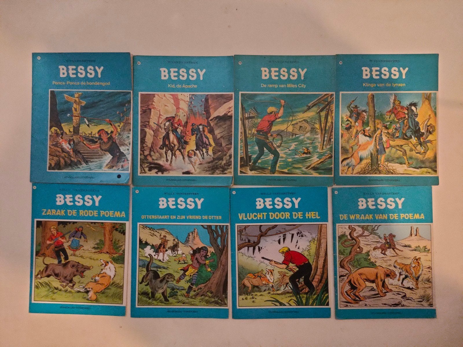 Bessy stripboeken - 8 delen - Willy Vandersteen €2  per stuk, Meerdere stripboeken, Ophalen of Verzenden, Zo goed als nieuw, Willy Vandersteen