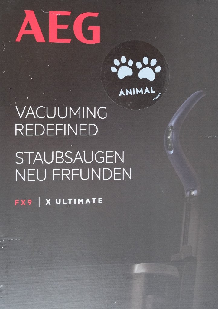 AEG FX9 Serie 'X Ultimate' Steelstofzuiger, Gebruikt, Ophalen of Verzenden, Geschikt voor tapijt, Minder dan 1200 watt