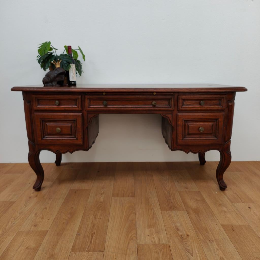 Antiek, vintage eiken bankiersbureau, houten bureau, buro, Valkenswaard, Gebruikt, Info@flashbackfurniture.nl, Flashback Furniture