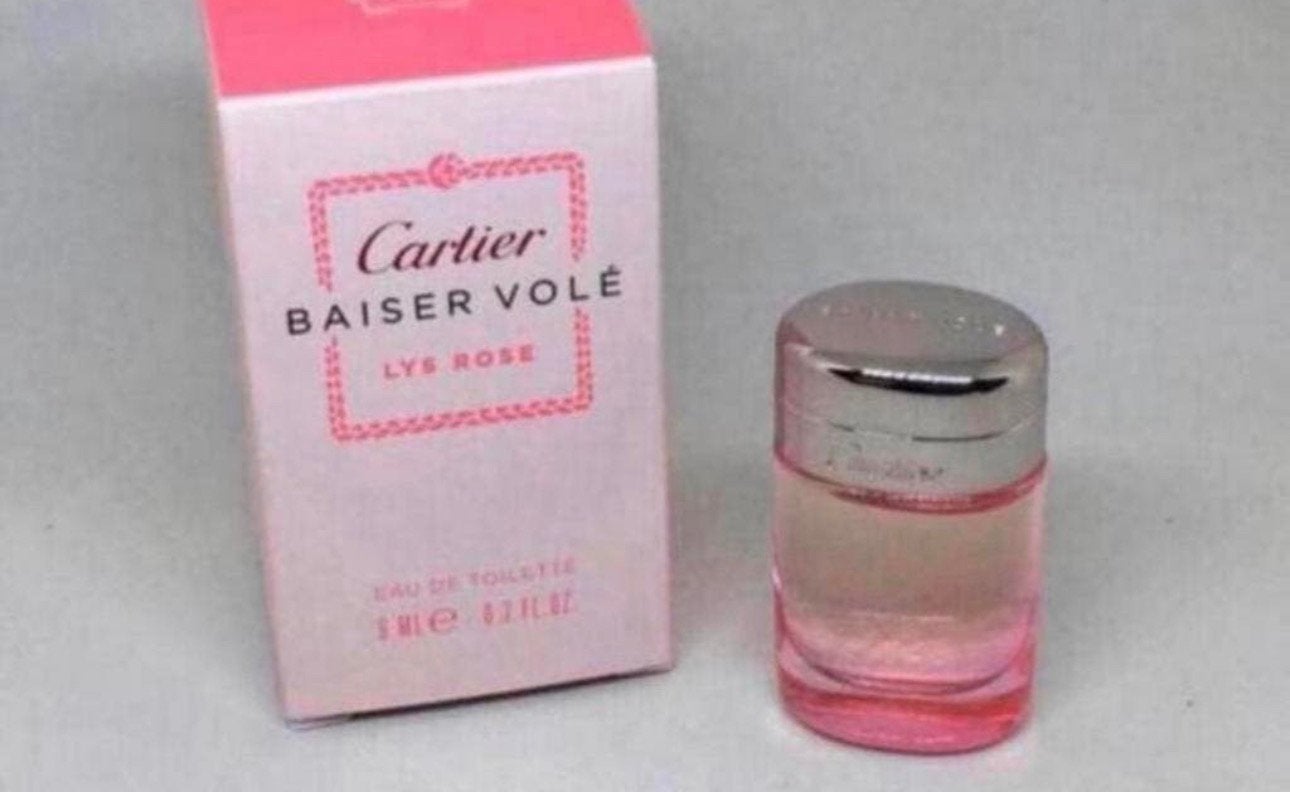 Parfum miniatuur Baiser Volé LYS ROSE Cartier 6 ml edt, Verzenden, Nieuw, Miniatuur, Gevuld