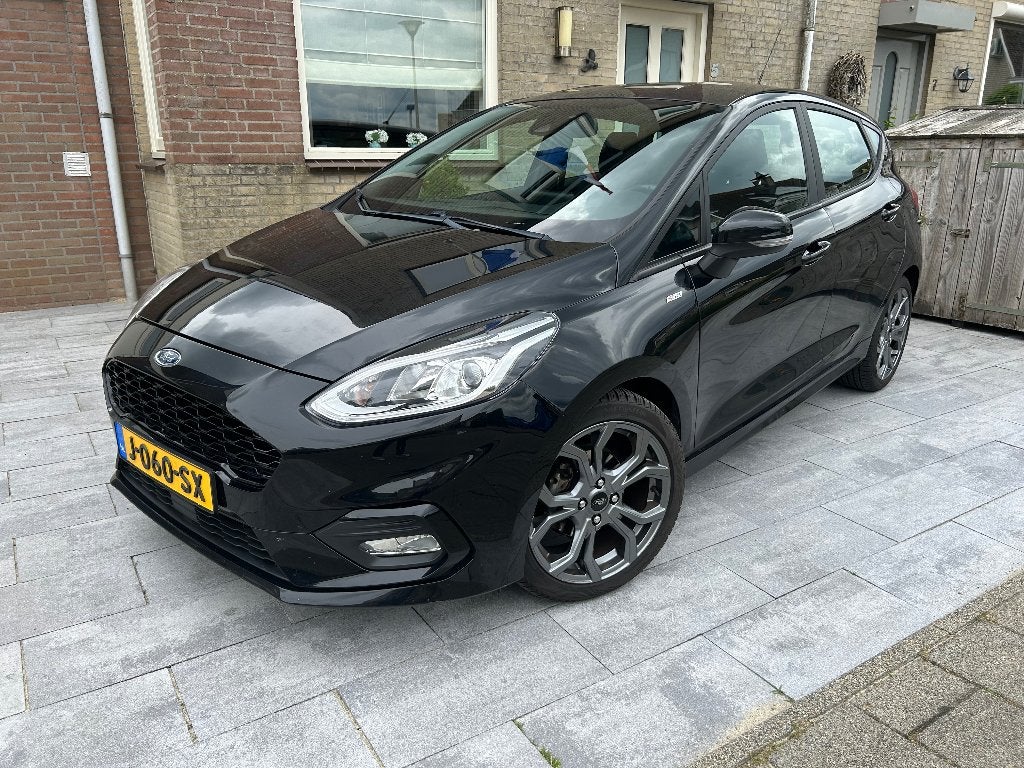 Ford Fiësta 1.0 Ecoboost 100pk 5dr 2018 Zwart, Auto's, Ford, Particulier, Fiësta, Airbags, Airconditioning, Apple Carplay, Centrale vergrendeling