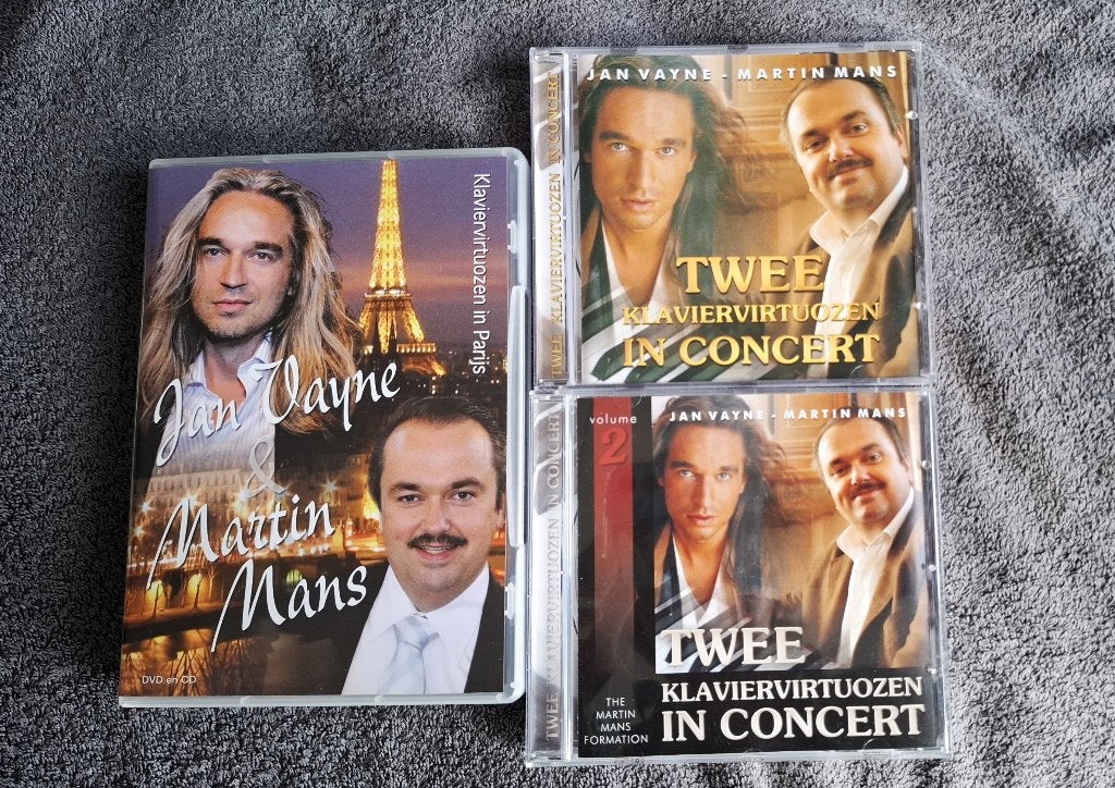 Collectie Jan Vayne en Martin Mans - Twee klaviervirtuozen, Alle leeftijden, Ophalen of Verzenden, Zo goed als nieuw, Concert