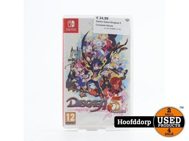 Switch Game Disgeae 5 Complete Nieuw, Nintendo, Zo goed als nieuw, Support@nintendo.com, 11-1 Hokotate-cho, Kamitoba, Minami-ku
Kyoto 601-8501
Japan