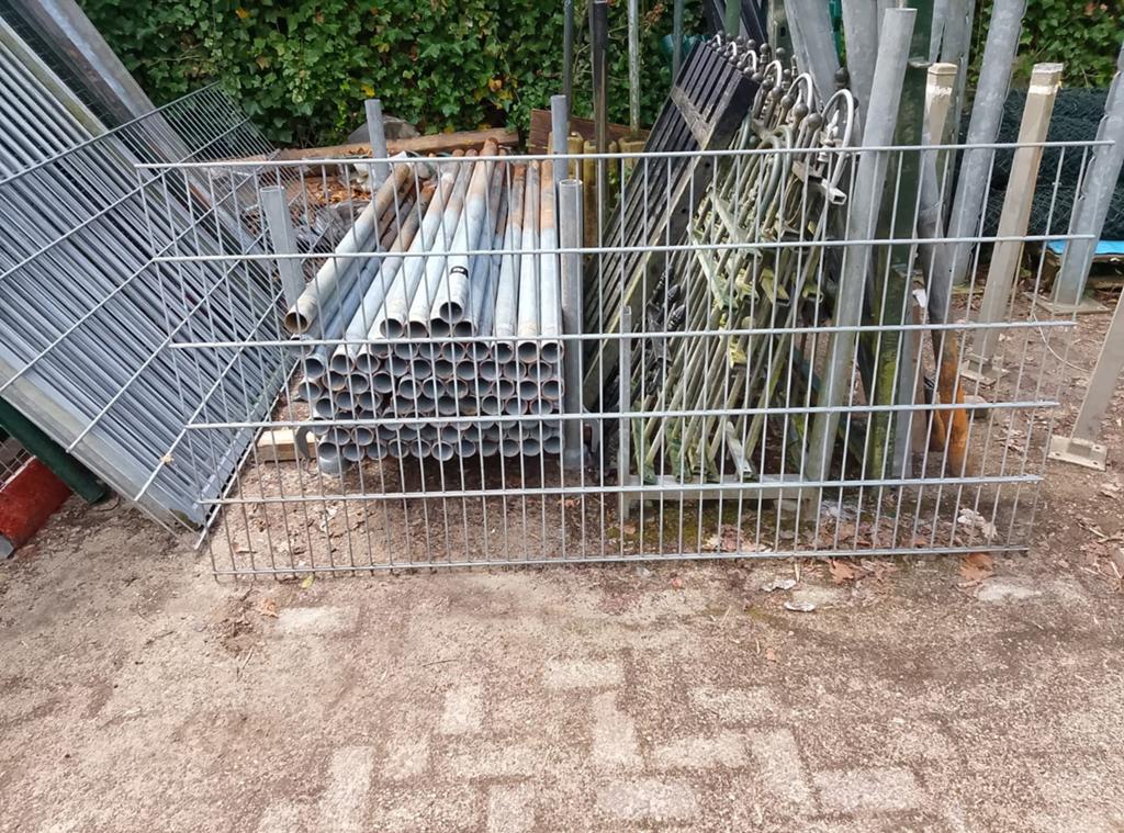 Dubbel staafmat, Ophalen, Zo goed als nieuw, IJzer, Dubbelstaafmat hekwerk