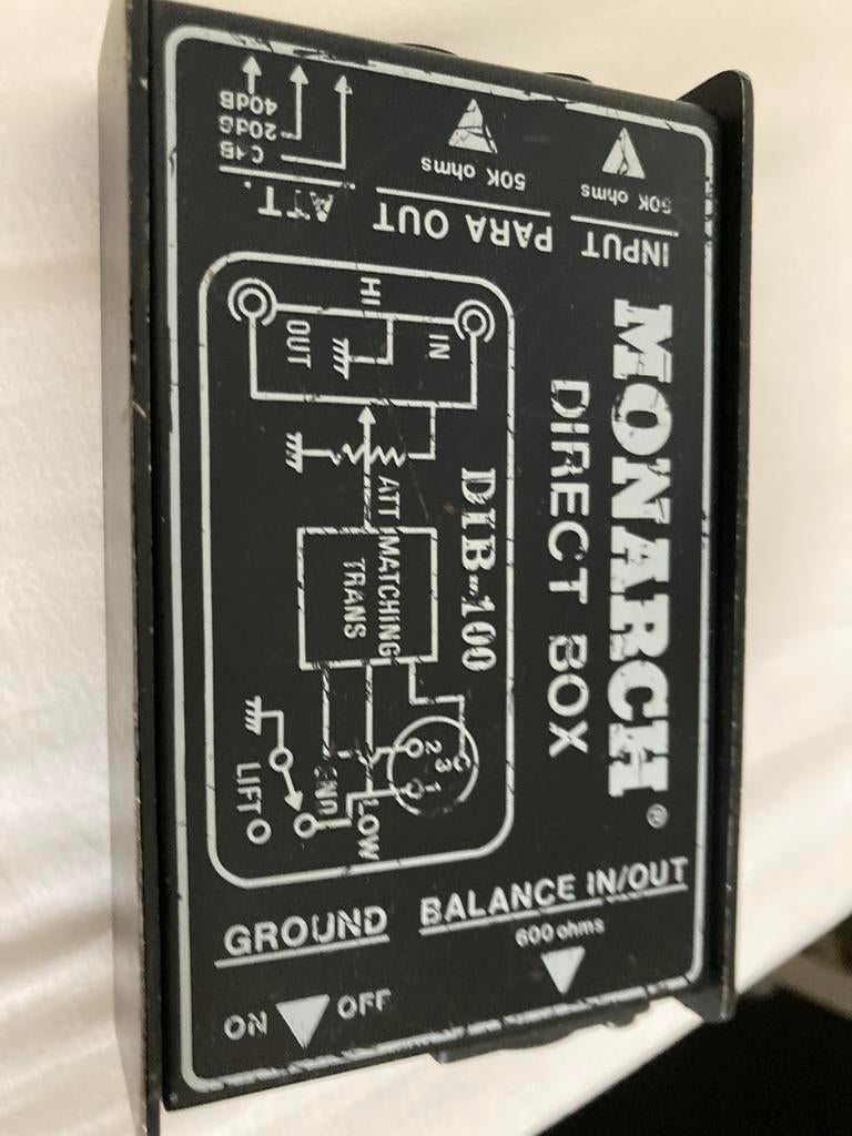 Monarch direct box d.i., Muziek en Instrumenten, Ophalen of Verzenden, Gebruikt, Overige typen