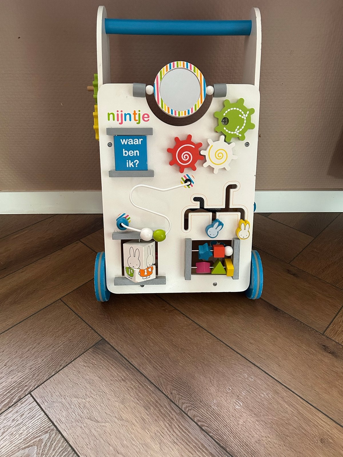 Nijntje Houten Loopwagen met Activiteiten, Ophalen, Gebruikt, Overige typen, Met wieltjes