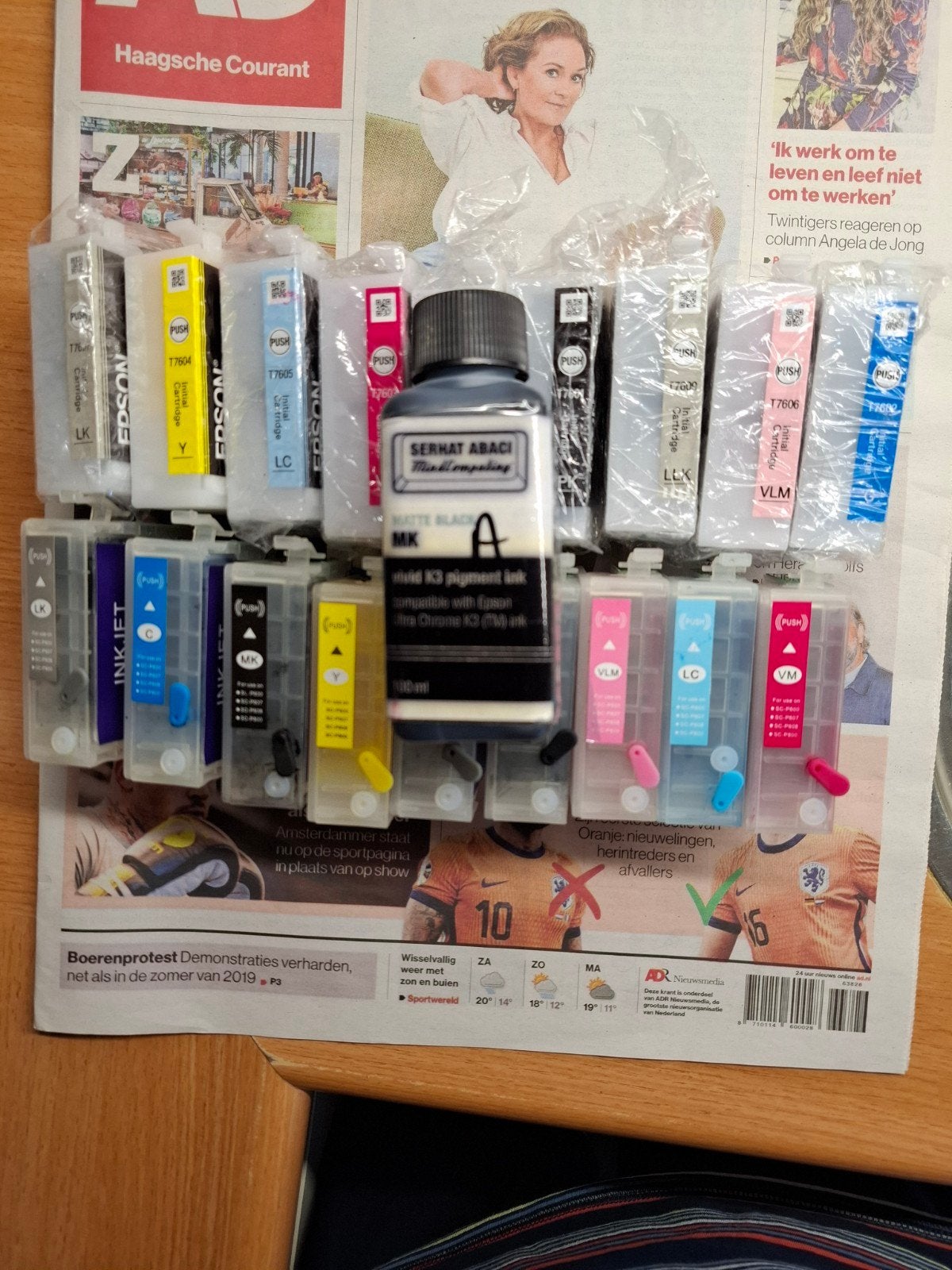 Navulcartrides voor Epson P 600 fotoprinter., Ophalen of Verzenden, Gebruikt, Cartridge, Alternatief voor Epson