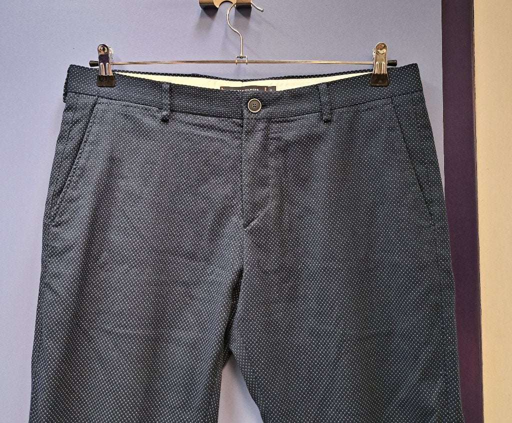 Tommy Hilfiger d- blauwe broek pantalon + stipjes 50 47790, ., Tommy Hilfiger, Ophalen of Verzenden, Gedragen