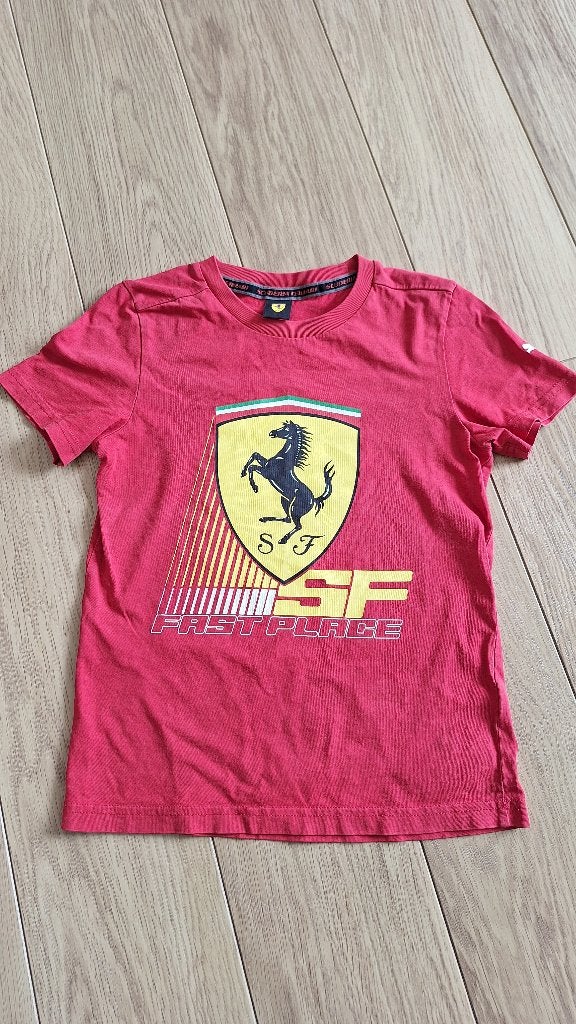 Puma Ferrari t-shirt maat 140, Gebruikt, Puma, Ophalen of Verzenden, Shirt of Longsleeve