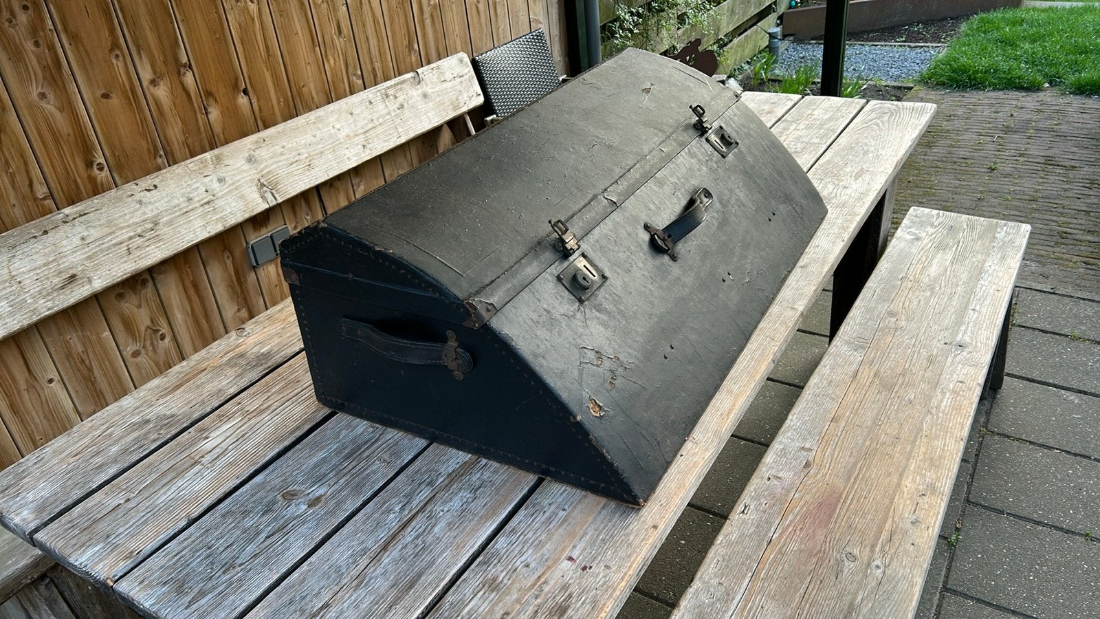 Antieke Oldtimer Reiskoffer Koets 1920s, Ophalen of Verzenden