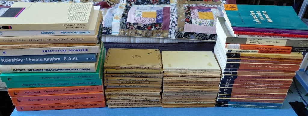 Partij wiskundeboeken in het Duits, Boeken, Ophalen, Beta, Gelezen, WO