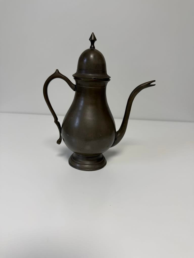 Tinnen koffiepot, Antiek en Kunst, Ophalen of Verzenden