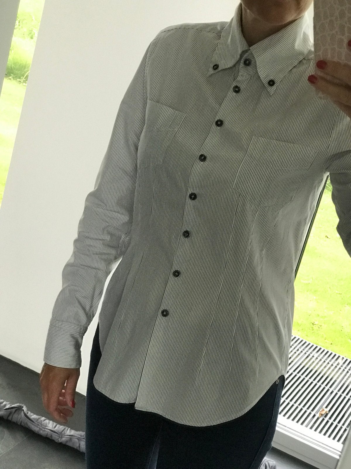 Blouse Rene Lezard 36, Ophalen of Verzenden, Zo goed als nieuw, Maat 36 (S), Blauw