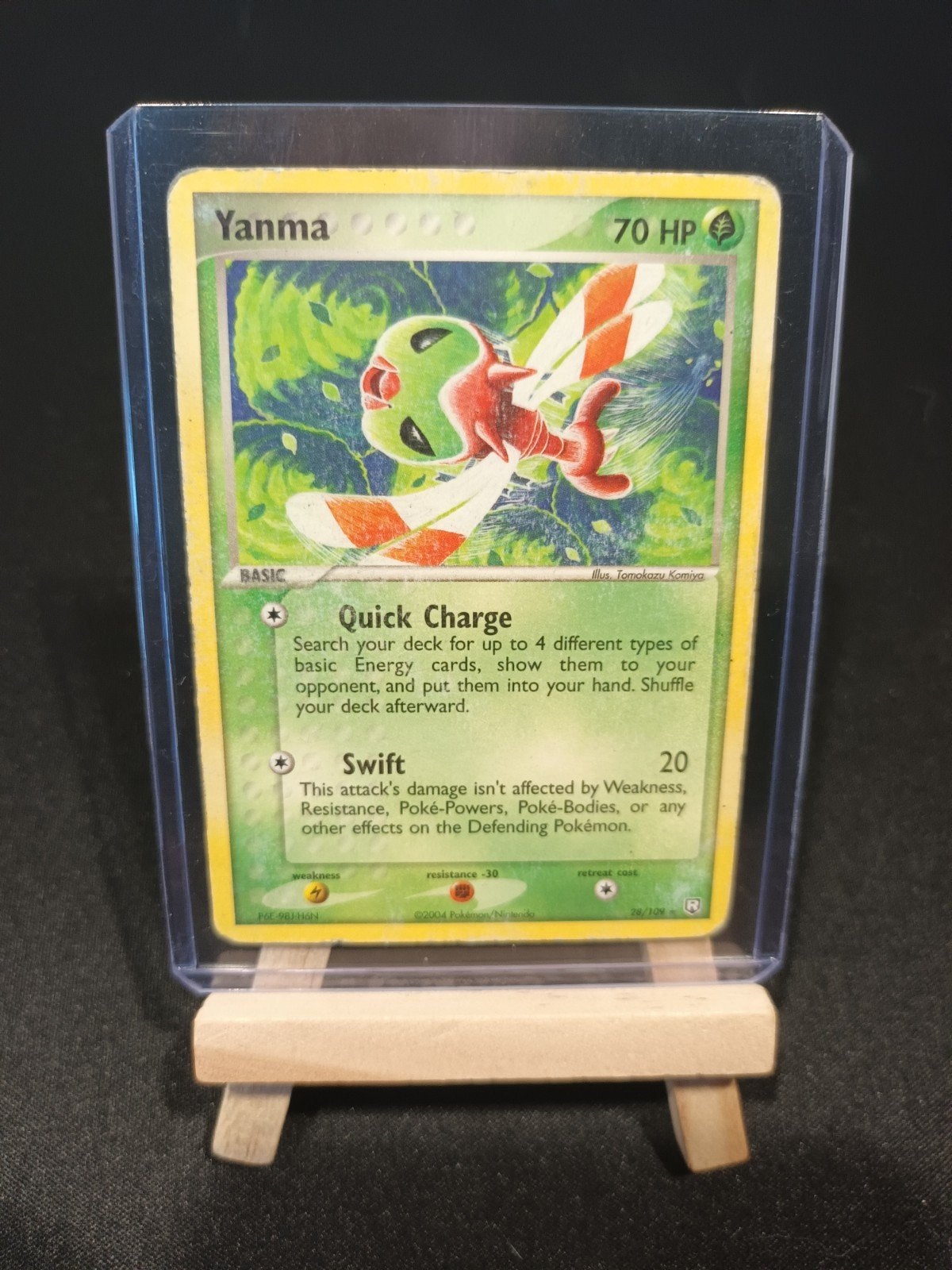 Pokémon Yanma 28/109 -EX Team Rocket Returns-Tomokazu Komiya, Ophalen of Verzenden, Gebruikt, Losse kaart