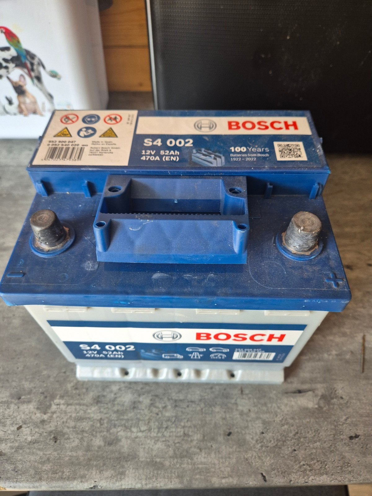 Bosch S4 002 Accu 12V 52Ah 470A (nieuw), Ophalen, Gebruikt
