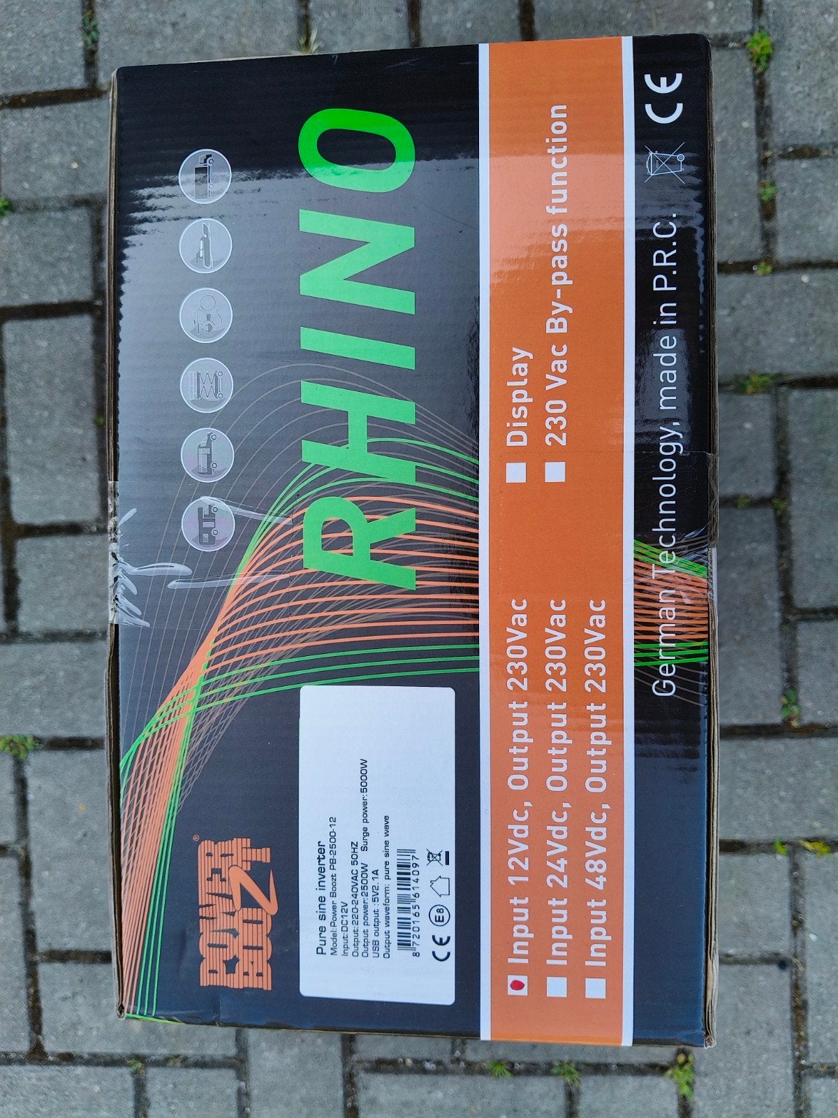 Power Boost Rhino Pure Sine Wave Omvormer 2500W, Ophalen, Nieuw