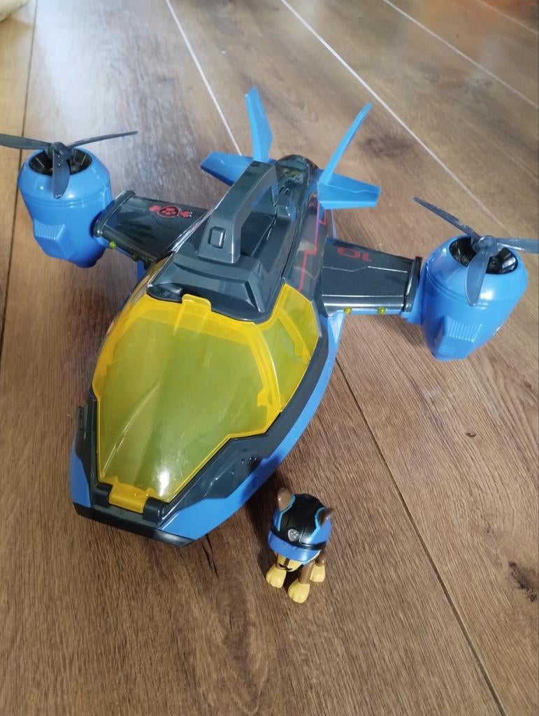 Paw Patrol Mission Air Patroller met Chase figuur, Ophalen of Verzenden, Zo goed als nieuw