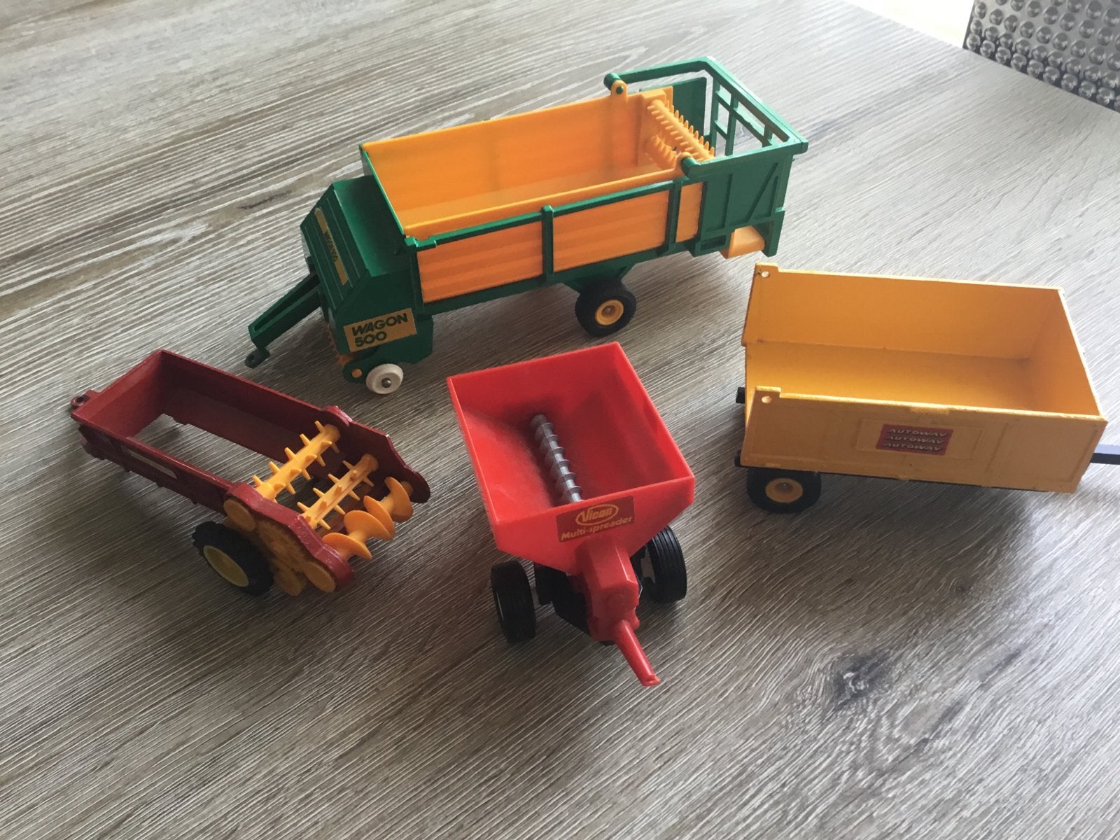 Vintage Siku landbouwaanhangers - set van 4, Ophalen of Verzenden, Gebruikt