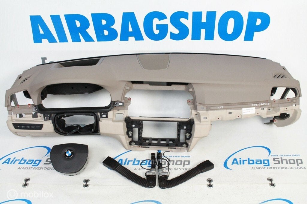 Airbag set - Dashboard beige HUD + speaker BMW 5 serie F10, Gebruikt, Ophalen of Verzenden