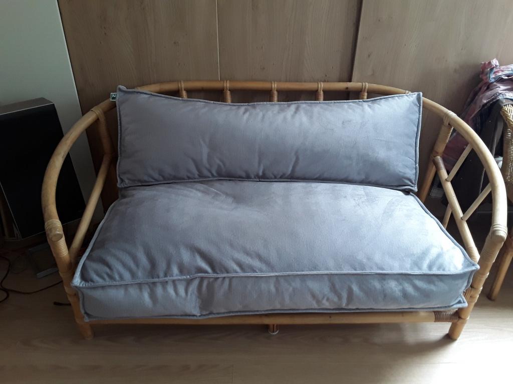 Grijze velours palletkussens, Ophalen, Eenpersoons, Minder dan 150 cm