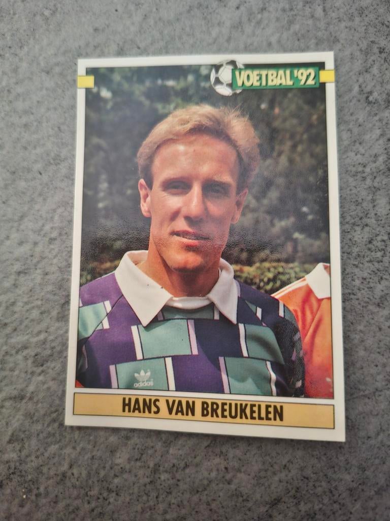 Panini sticket Voetbal 92. Hans van Breukelen Nederland., Verzenden, Zo goed als nieuw, Sticker