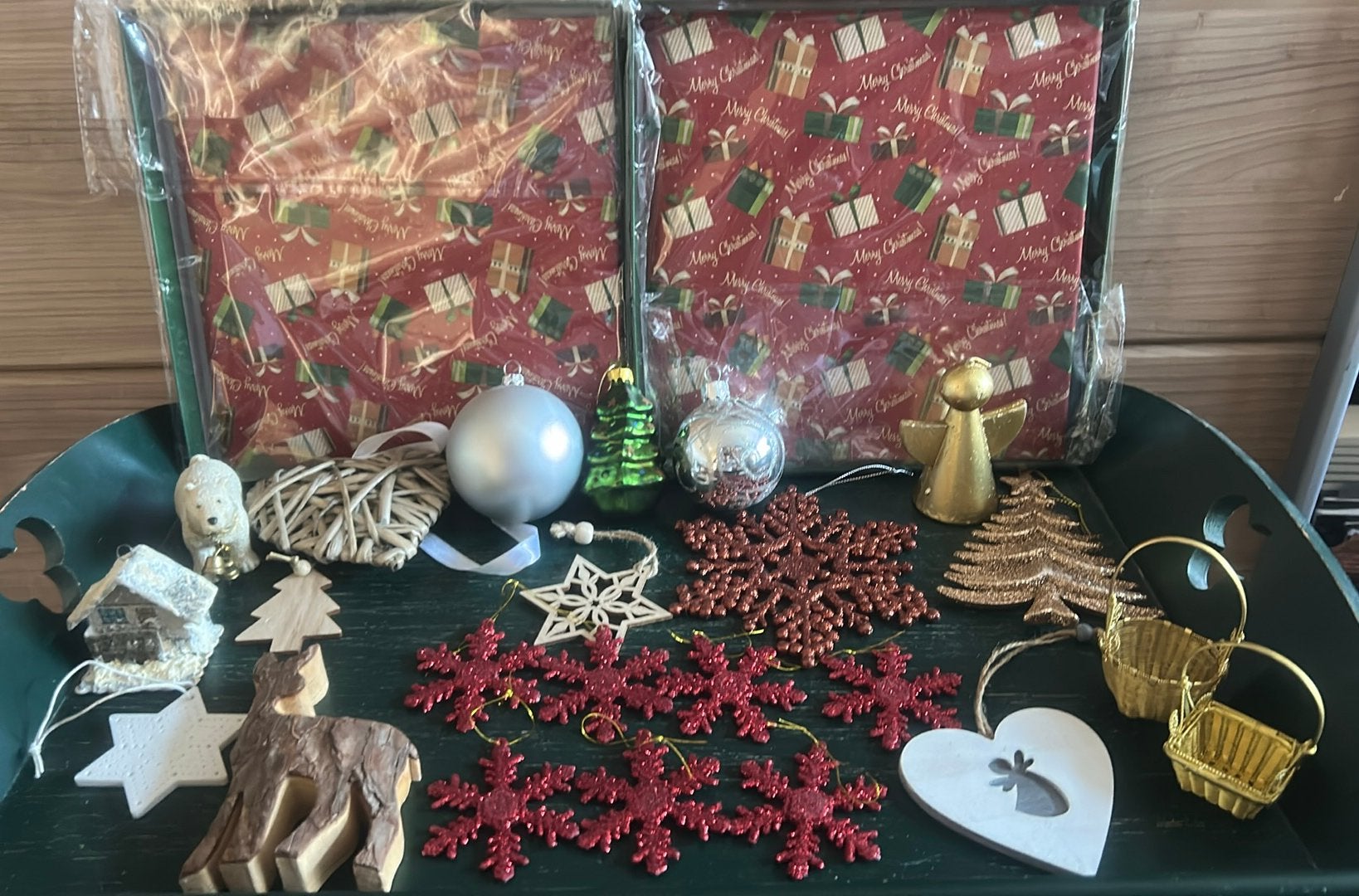 Kerst versiering/kerst inpak dozen/kerst rommeltjes, Ophalen of Verzenden, Zo goed als nieuw