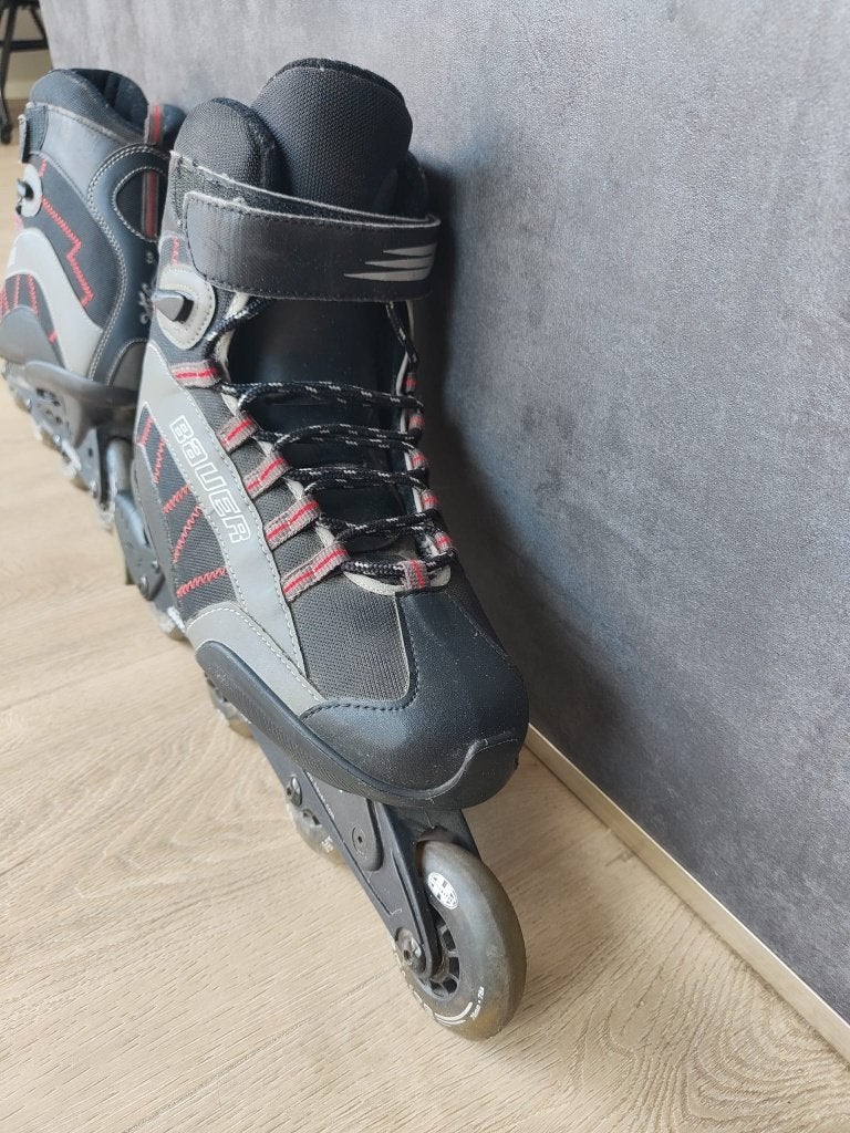Skeelers Bauer 44.5, Ophalen, Gebruikt, Bauer, Inline skates 4 wielen