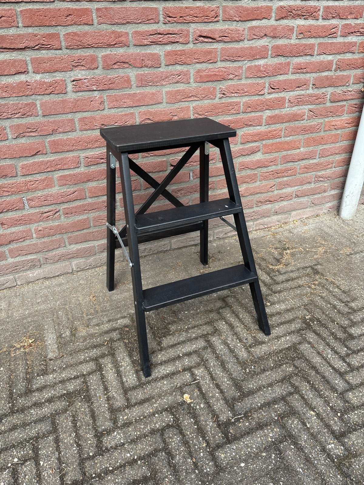 IKEA BEKVÄM krukje/trapje - Zwart, Ophalen, Gebruikt, Trap, Opvouwbaar of Inschuifbaar