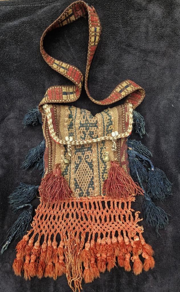 Exotische schoudertas belletjes kraaltjes kwastjes TIBET?, Ophalen of Verzenden, Dames