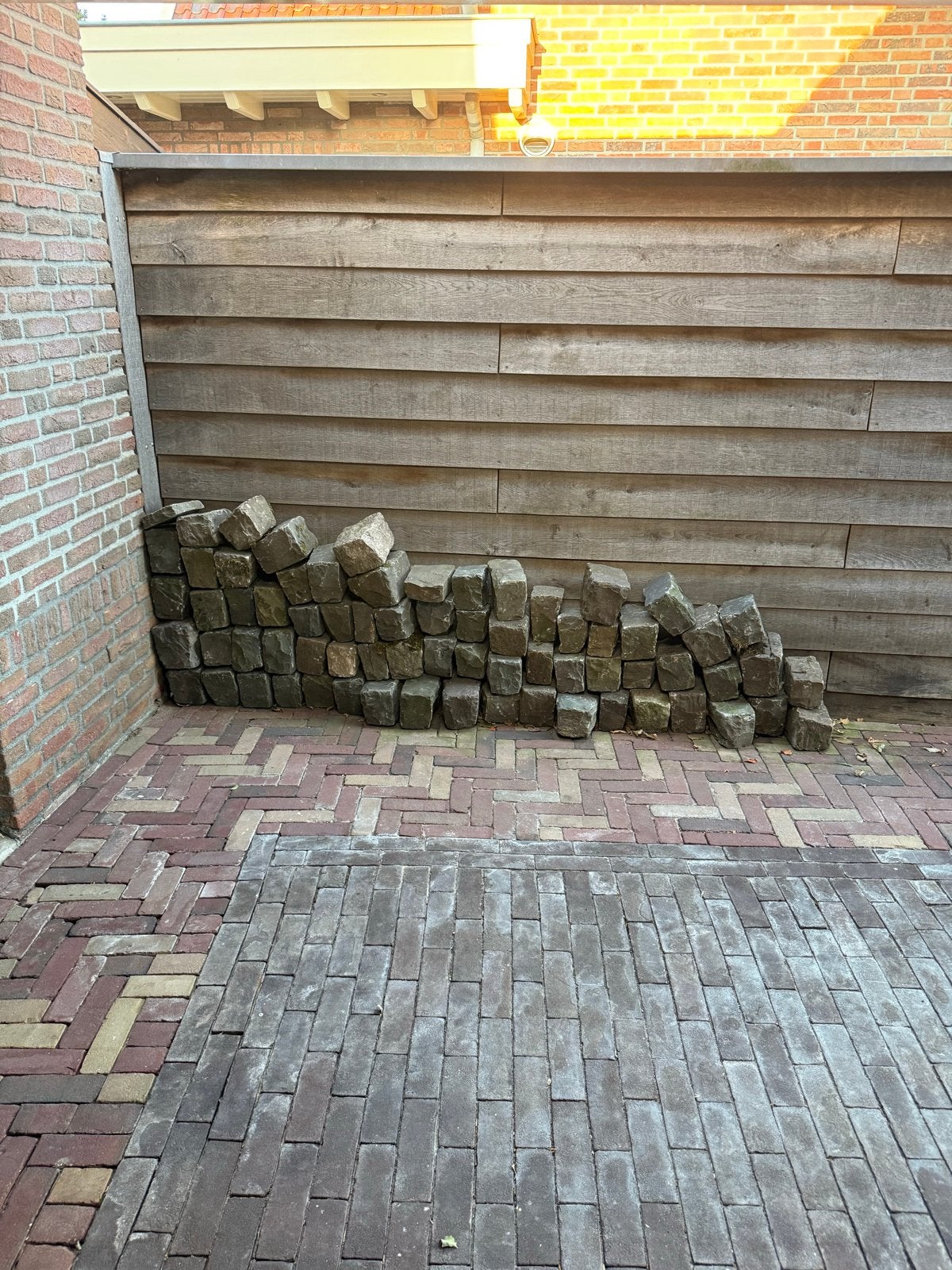 Gebruikte kasseien/kinderkoppen voor tuin of oprit, Ophalen, Gebruikt, Graniet, Kei