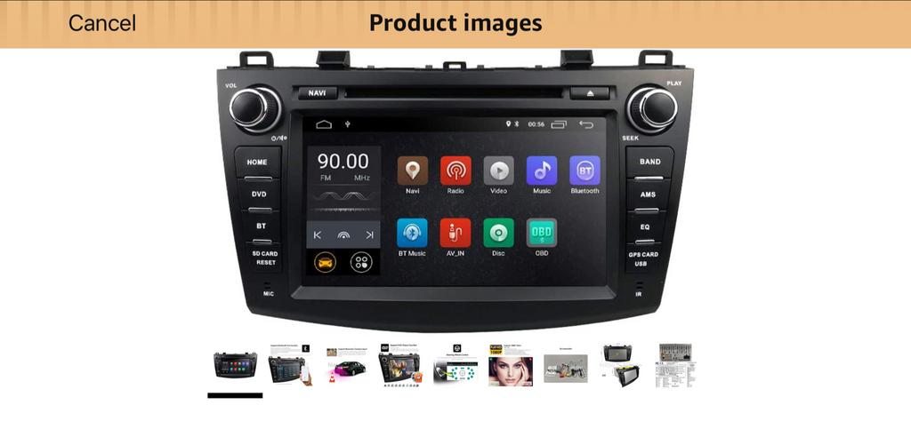AD8110MAZDA38007 Mazda 3 Android Autoradio Navigatie, Ophalen, Zo goed als nieuw