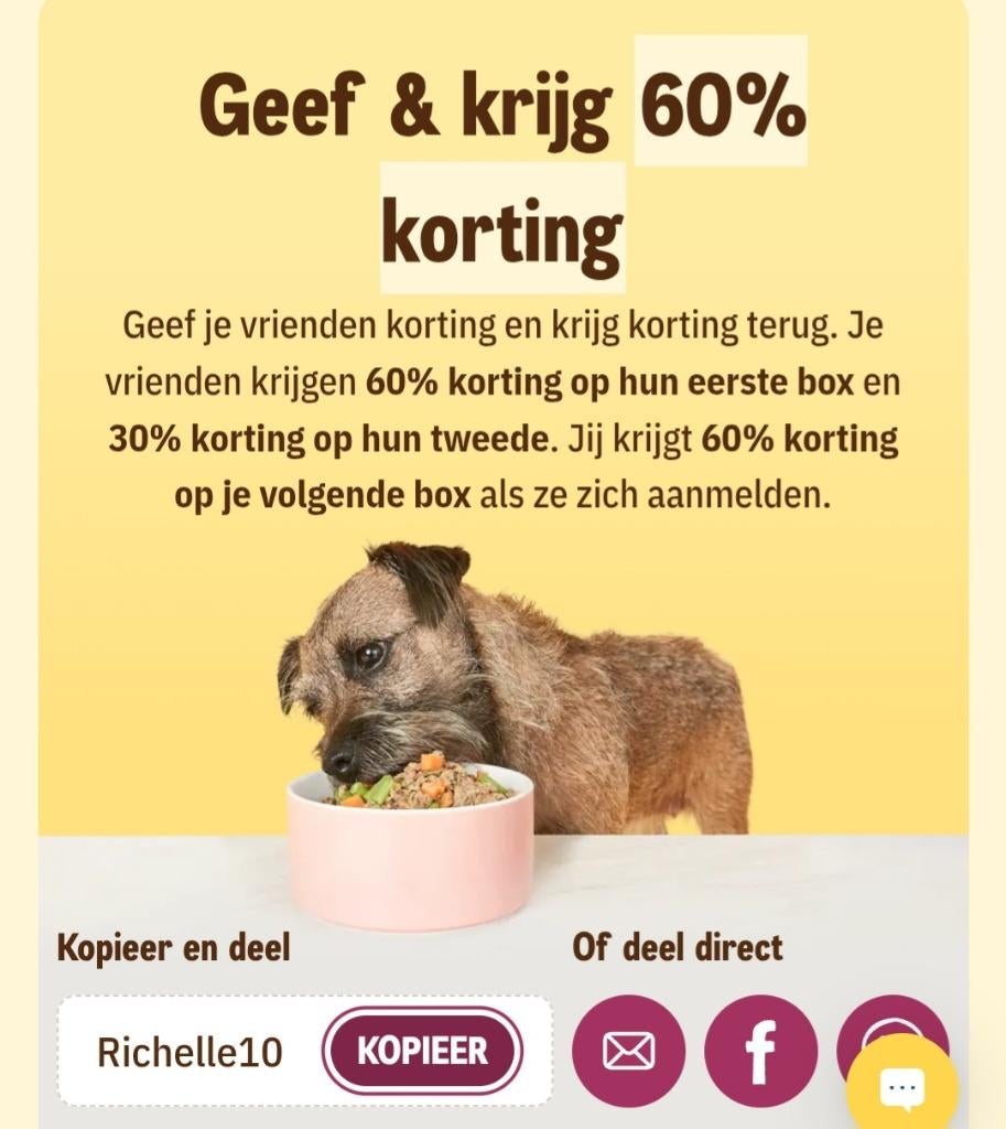 Butternutbox, Ophalen, Hond