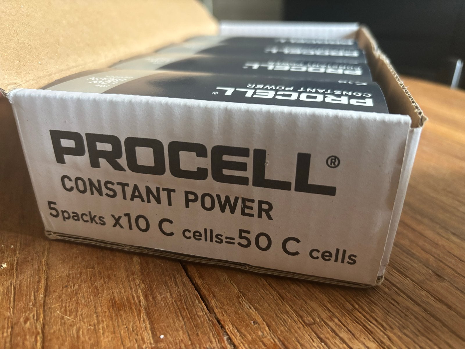 Procell  C10 LR14 1.5v batterijen (50 stuks), Ophalen of Verzenden, Nieuw