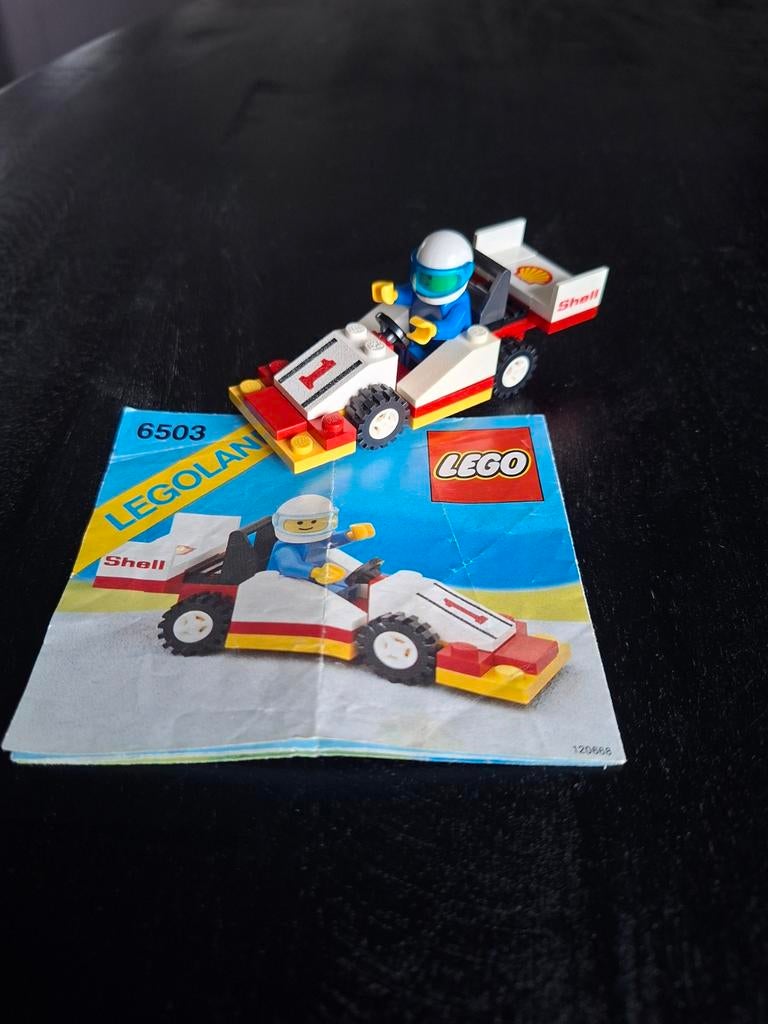 Lego Legoland Shell raceauto 6503 met instructieboekje, Ophalen of Verzenden, Gebruikt, Lego