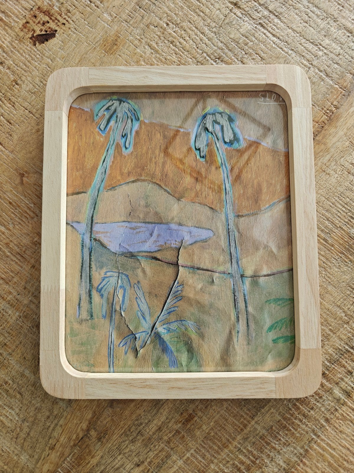 hout foto kader, Antiek en Kunst, Ophalen