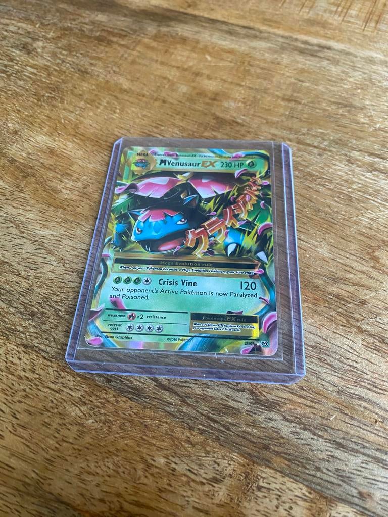 M Venusaur EX 2/108 Pokémon Evolutions Kaart, Verzenden, Zo goed als nieuw, Losse kaart