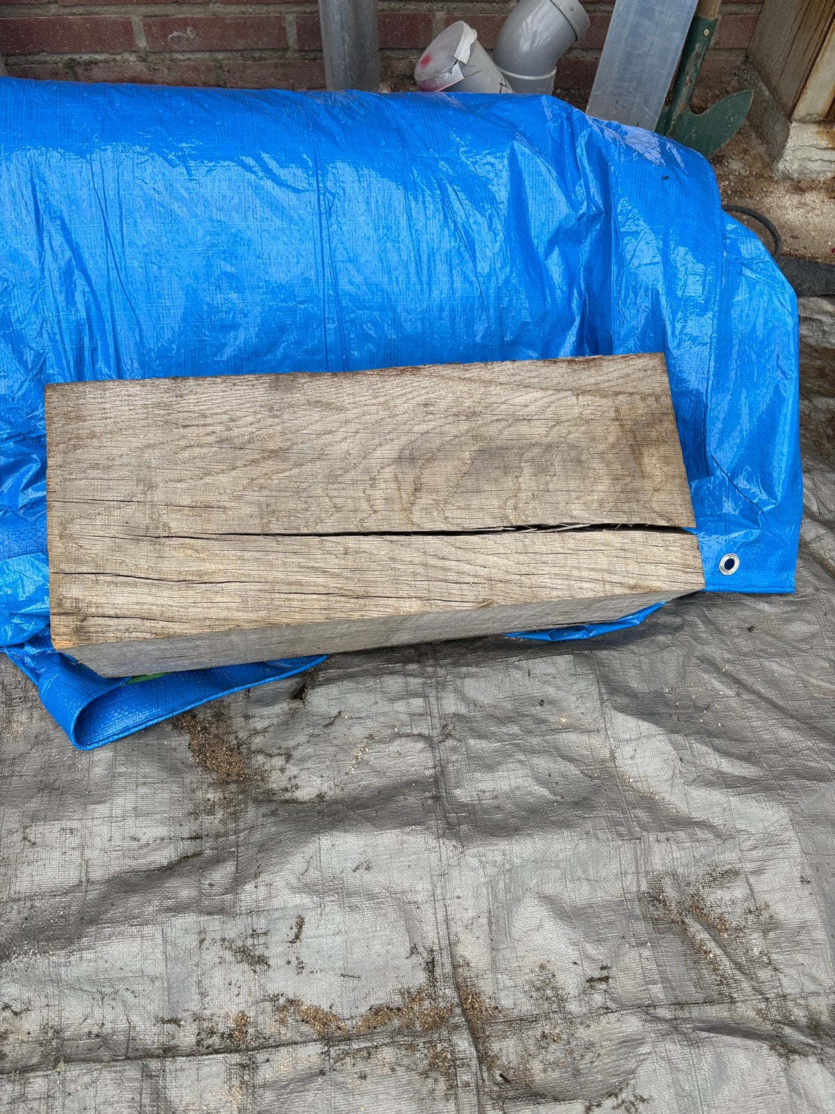 Eiken balken 20x20 openhaard stookhout, Doe-het-zelf en Verbouw, Hout en Planken, Ophalen, Eiken, 50 mm of meer, Balk
