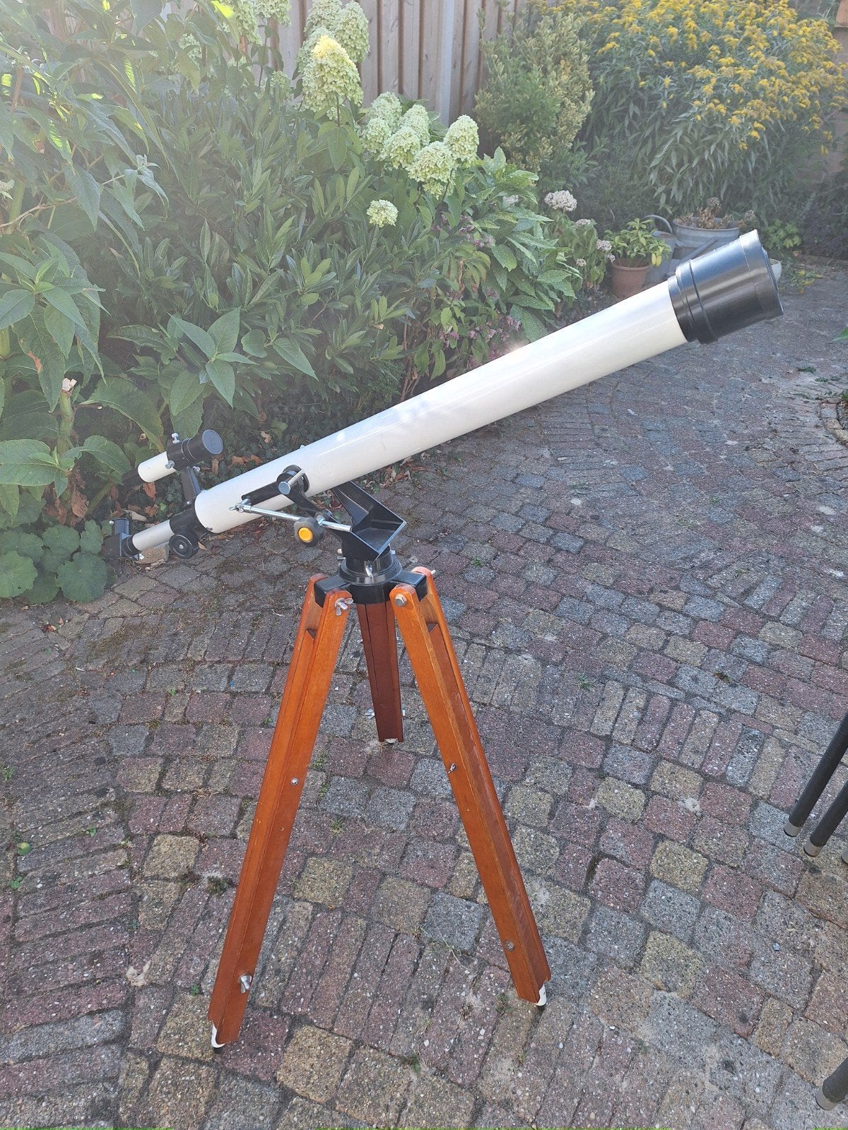 Telescoop voor o.a. zonsverduistering 60L Vixen zonnefilter., Ophalen, Minder dan 80 mm, Lenzentelescoop (refractor), Met statief