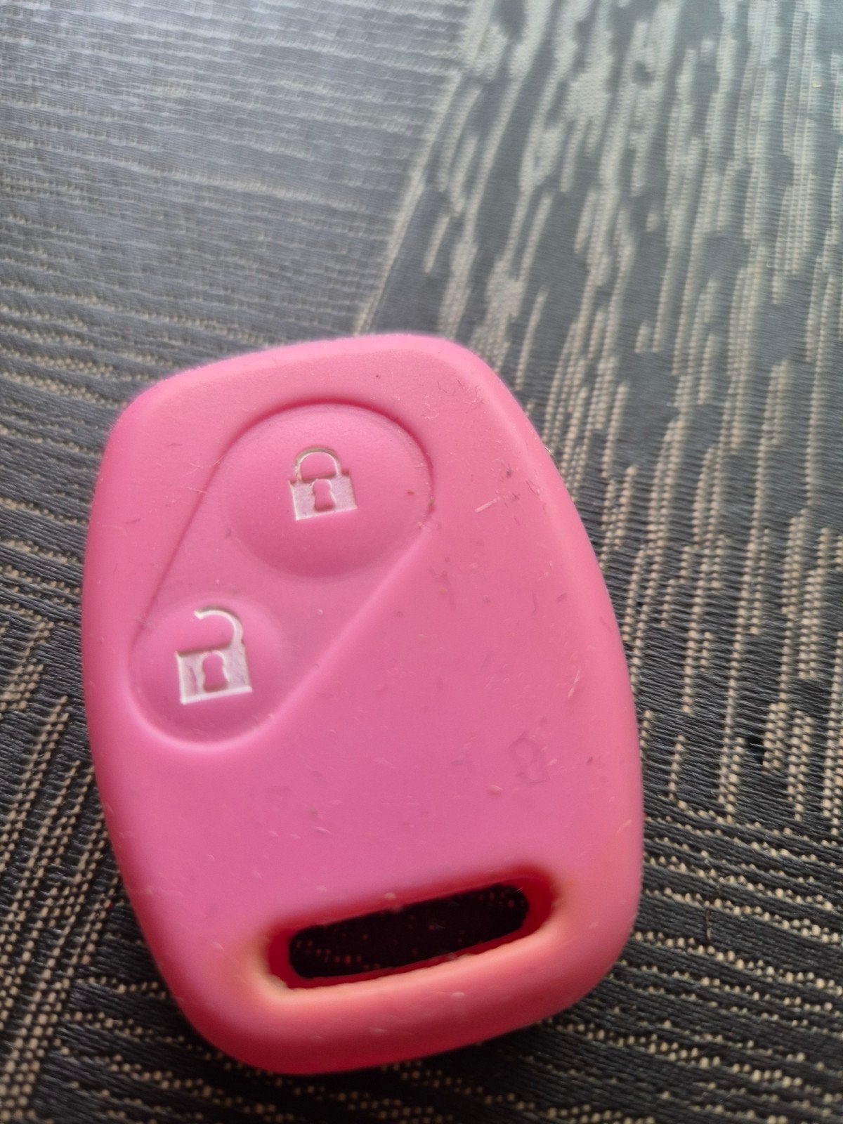 Roze siliconen autosleutelhoesje Honda Jazz, Auto diversen, Ophalen of Verzenden, Gebruikt