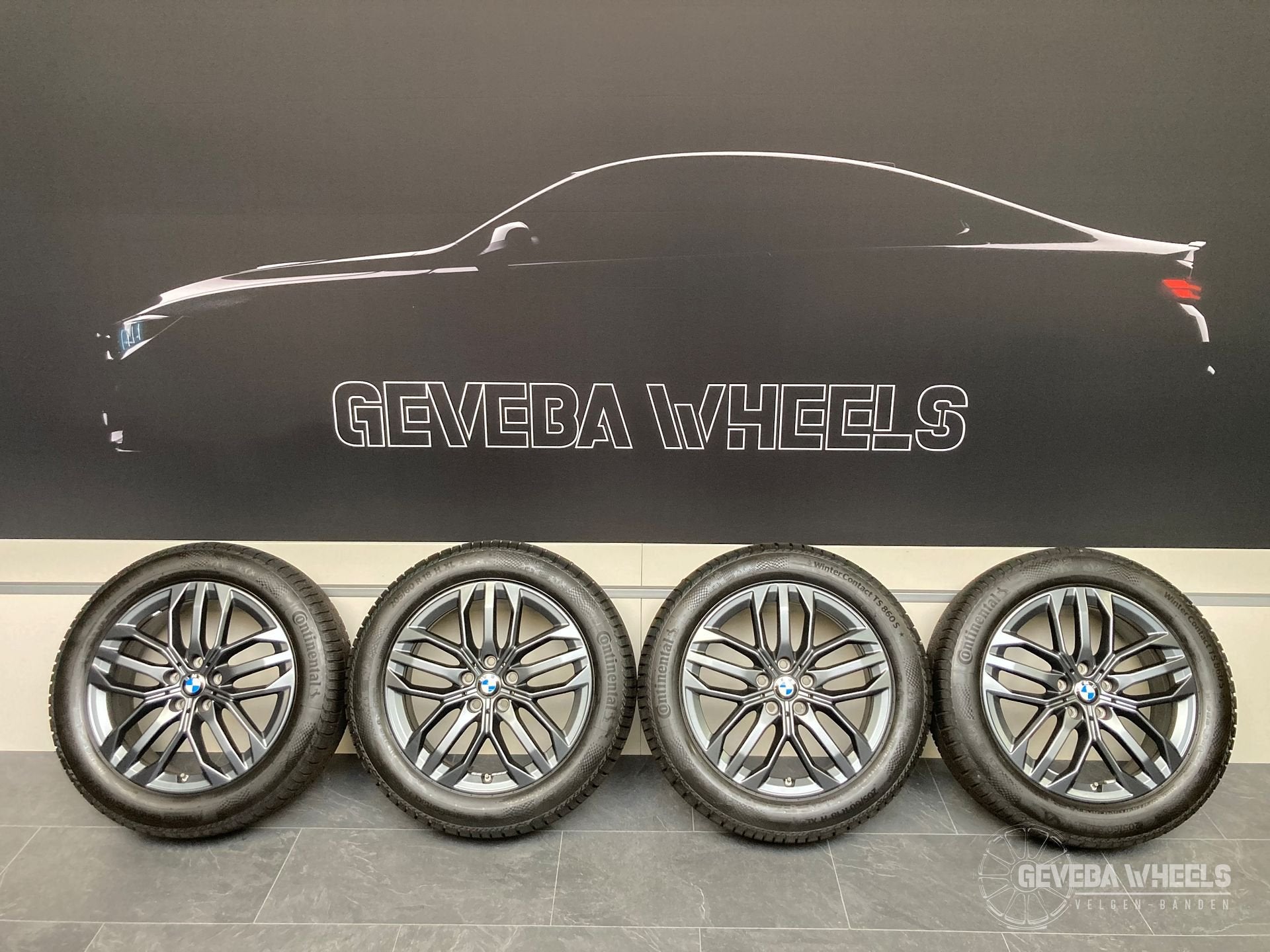 18” originele BMW X1 IX1 X2 IX2 U11 U10 velgen winterbanden, Auto-onderdelen, Banden en Velgen, 18 inch, Gebruikt, -, -