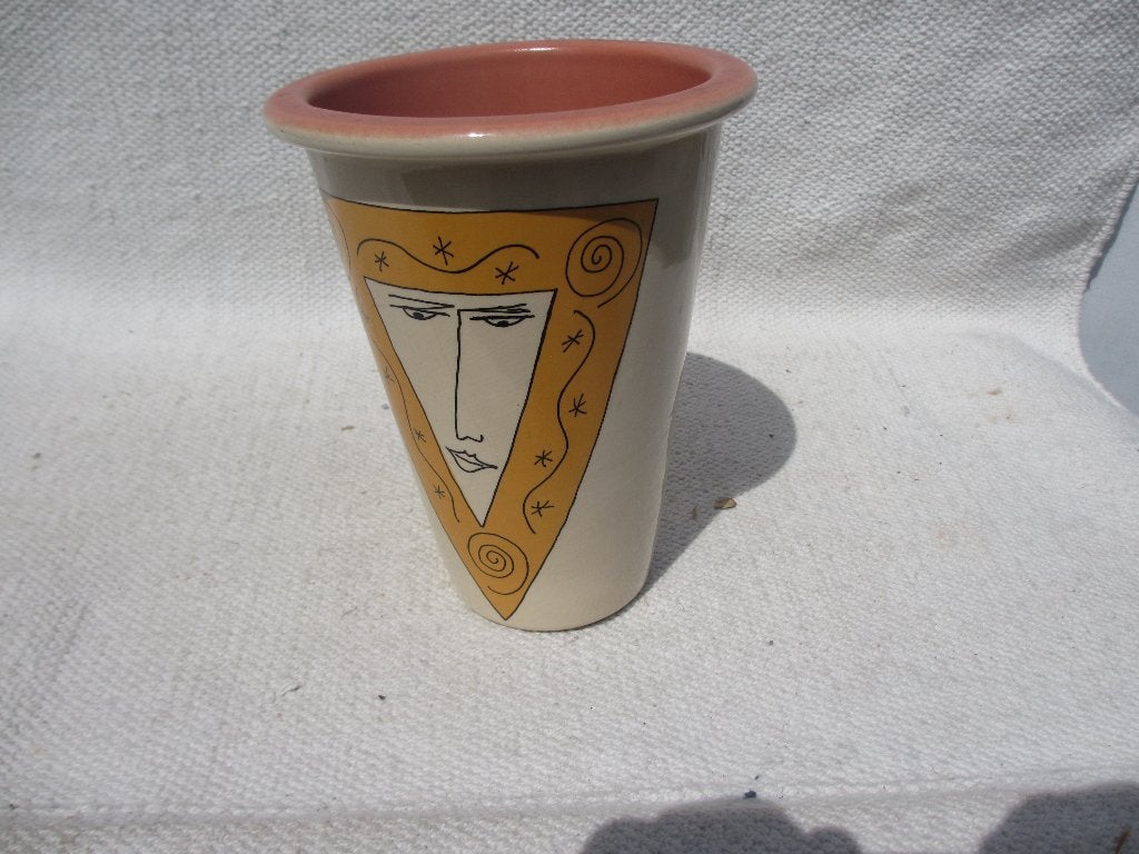Design vazen Vila Pottery/Velsen/ Eng-Lys Denmark/PG Olsson, Gebruikt, Overige kleuren, 30 cm, Ophalen of Verzenden