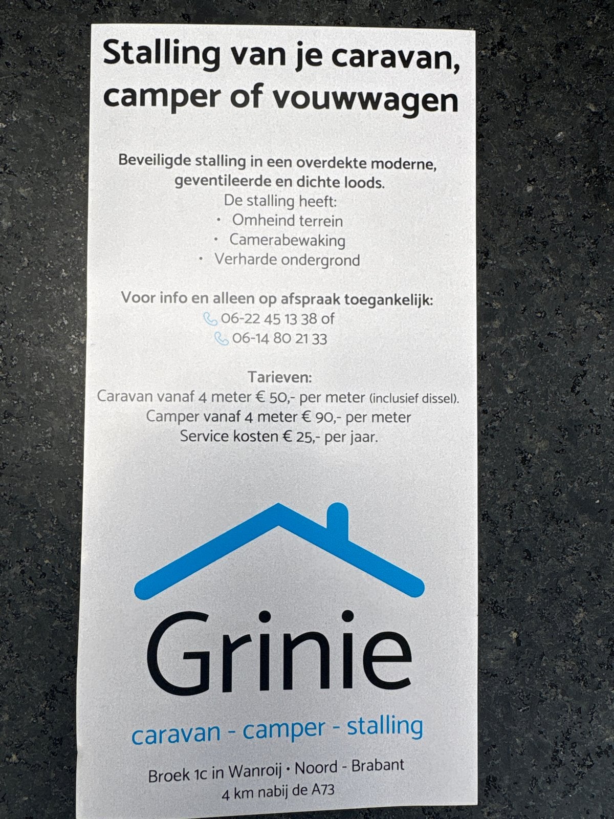 Stalling voor Caravan, Camper en Vouwwagen in Wanroij, Caravans en Kamperen, Caravanstallingen
