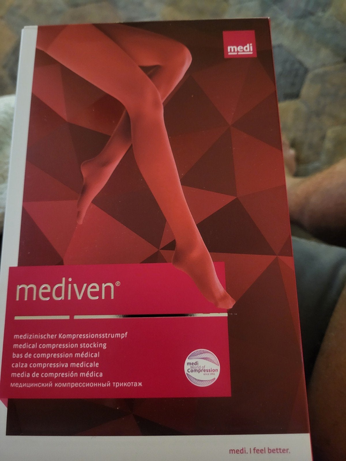 Nieuwe Mediven compressiekousen in doos, Kleding | Dames, Leggings, Maillots en Panty's, Beige, Nieuw, Overige maten, Ophalen of Verzenden